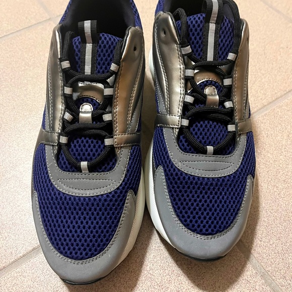 DIOR B22 BLACK/WHITE/BLUE - Picture 1 of 14